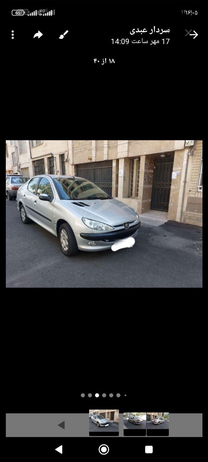 پژو ۲۰۶ صندوق دار v8 - 1389