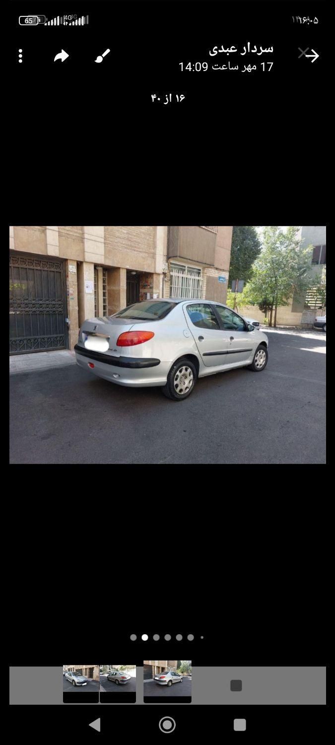 پژو ۲۰۶ صندوق دار v8 - 1389
