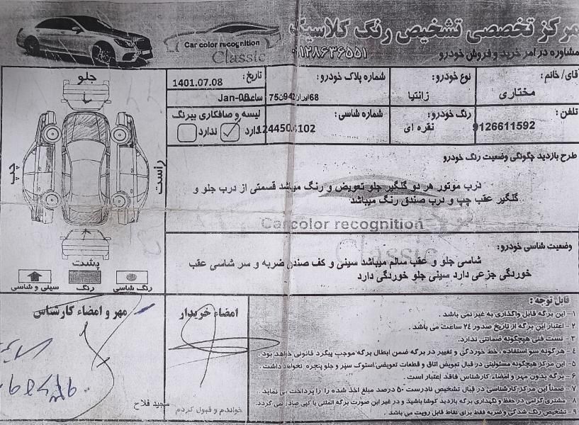 سیتروئن زانتیا X - 1384