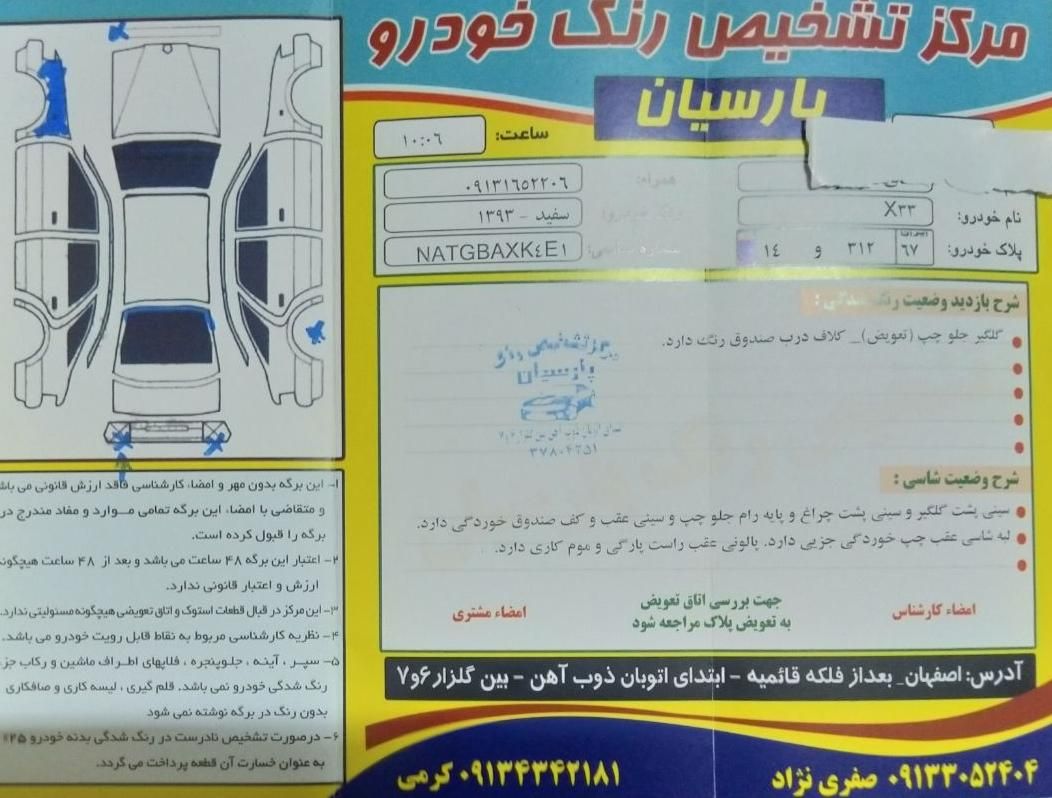 ام وی ام X33 دنده‌ای ساده - 1393