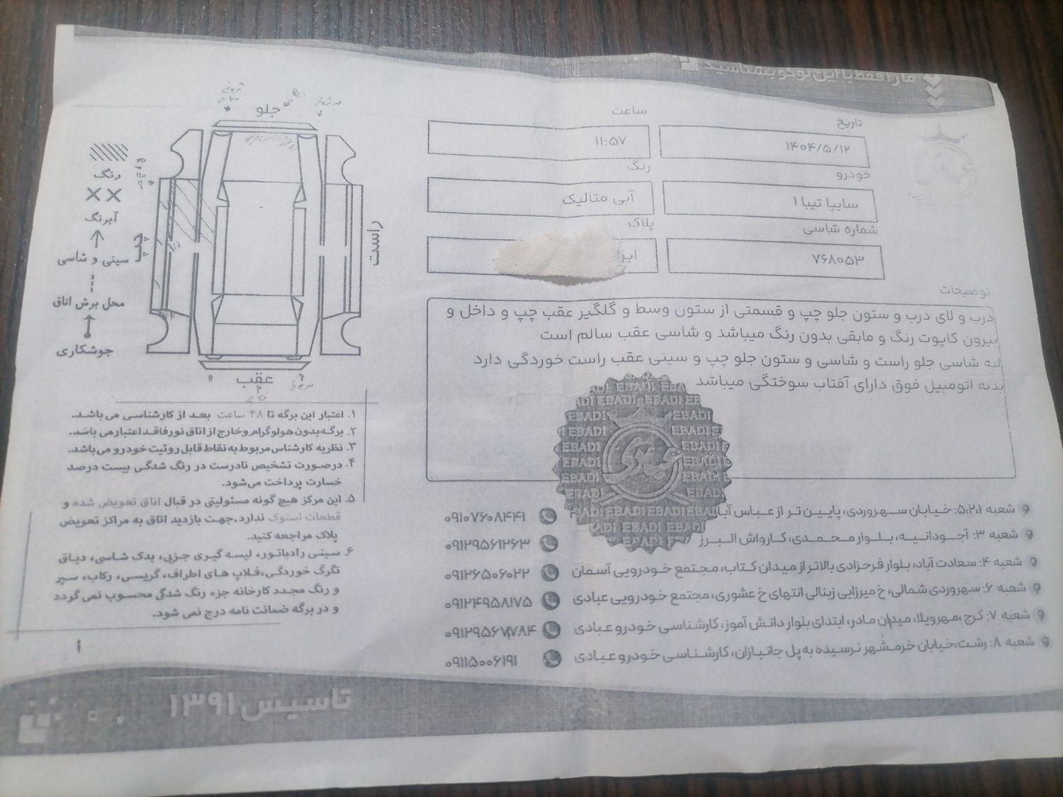 تیبا صندوق دار SX - 1393
