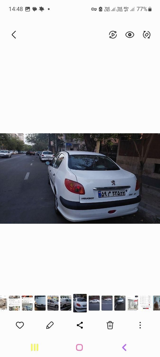پژو ۲۰۶ صندوق دار v8 - 1394
