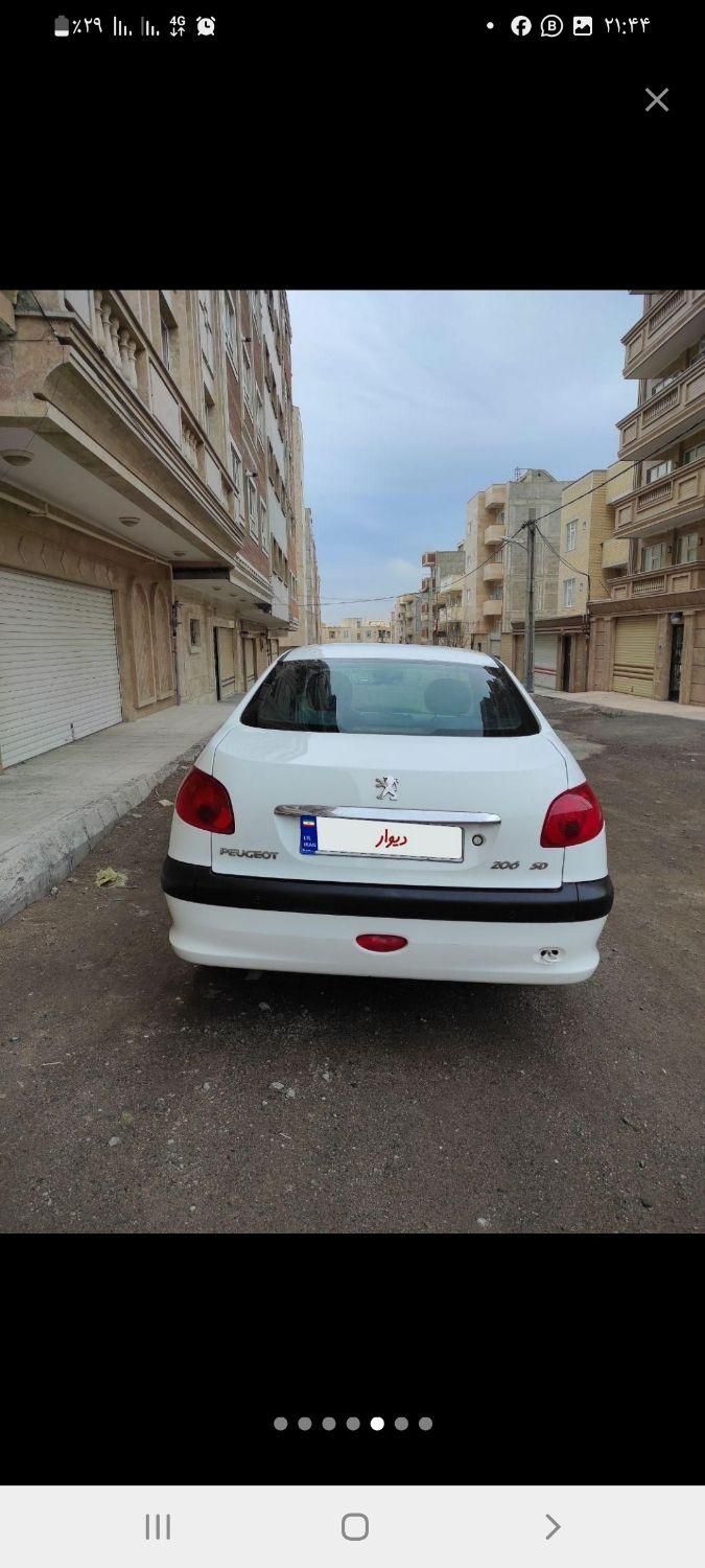 پژو ۲۰۶ صندوق دار v8 - 1392