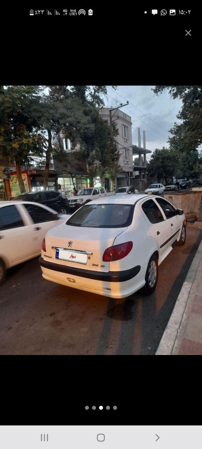 پژو ۲۰۶ صندوق دار v20 - 1390
