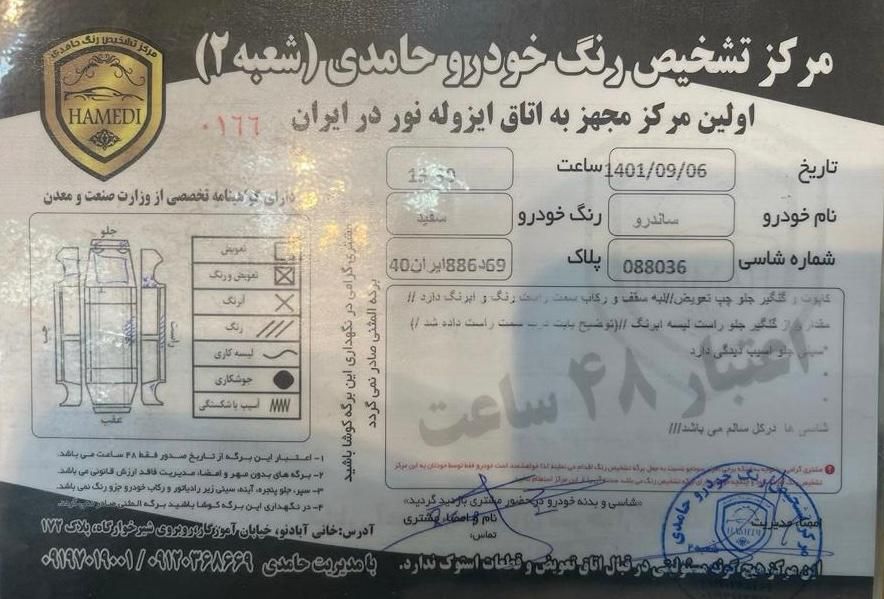 رنو ساندرو اتوماتیک - 1397