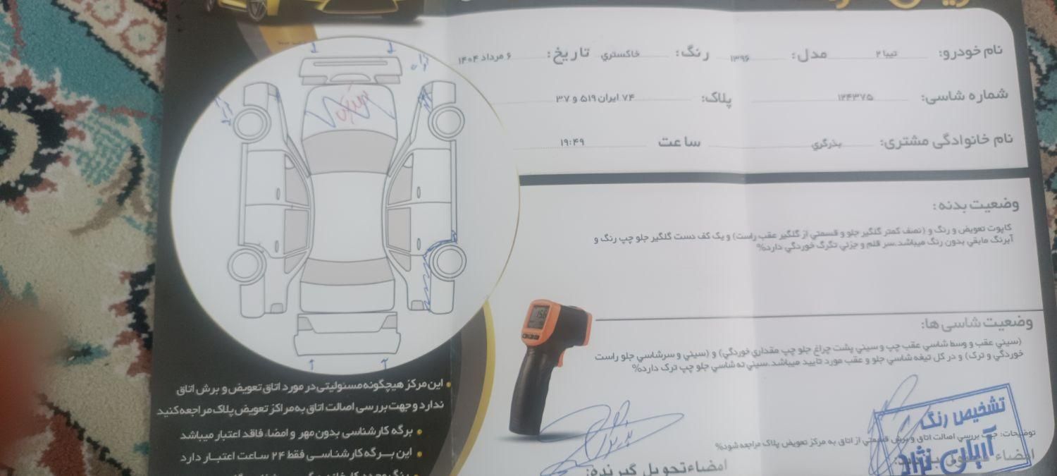 تیبا 2 EX رینگ آلومینیومی - 1396