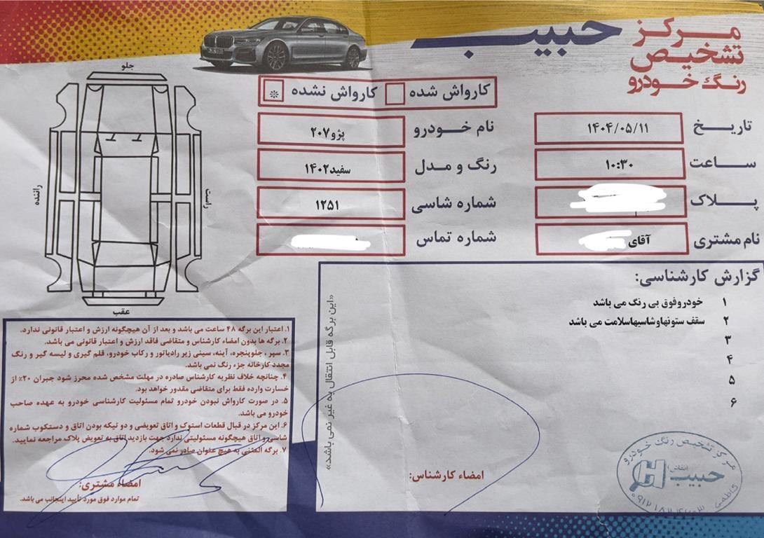 پژو 207 دنده‌ای TU3 - 1402