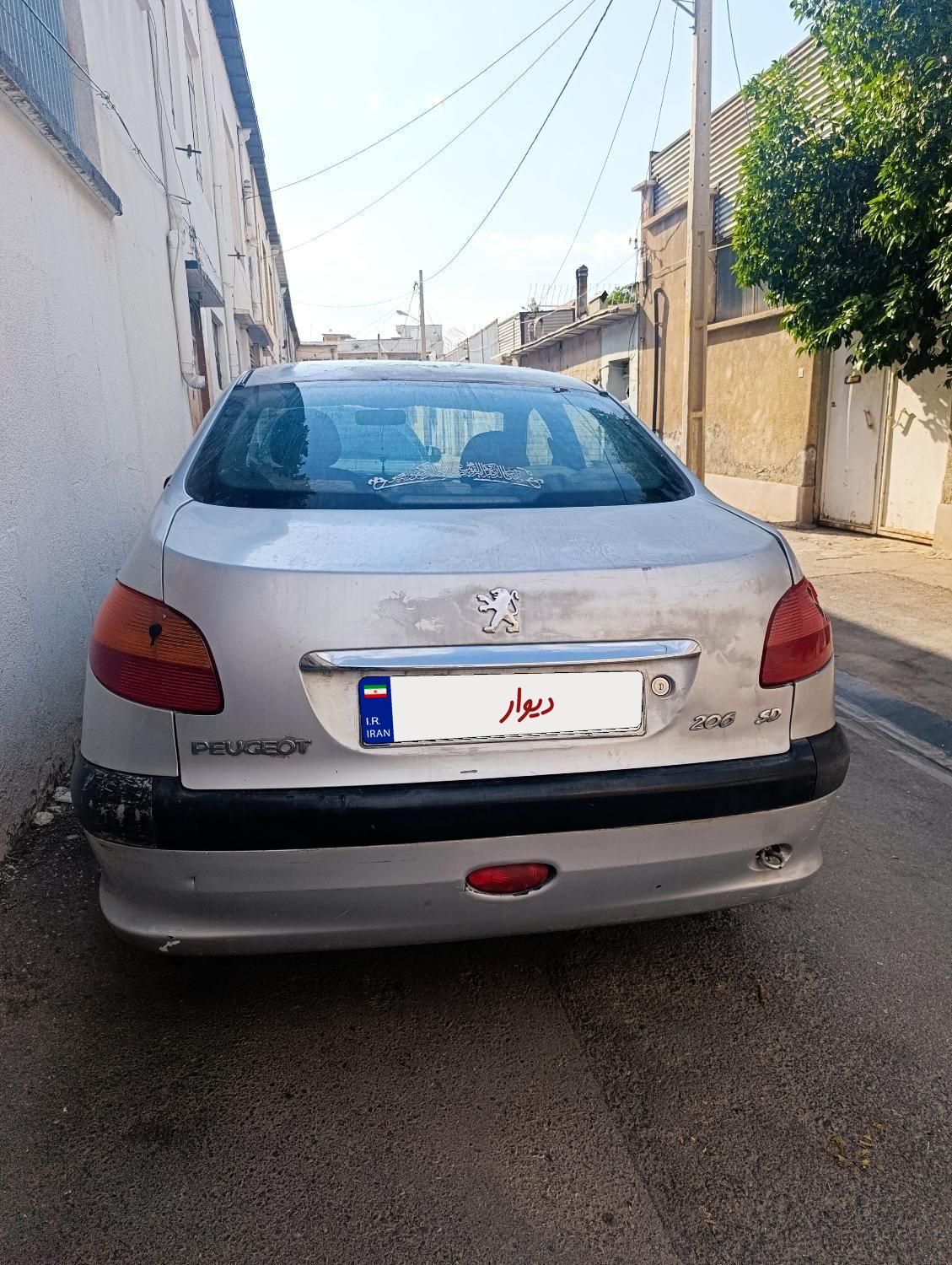 پژو ۲۰۶ صندوق دار v8 - 1386
