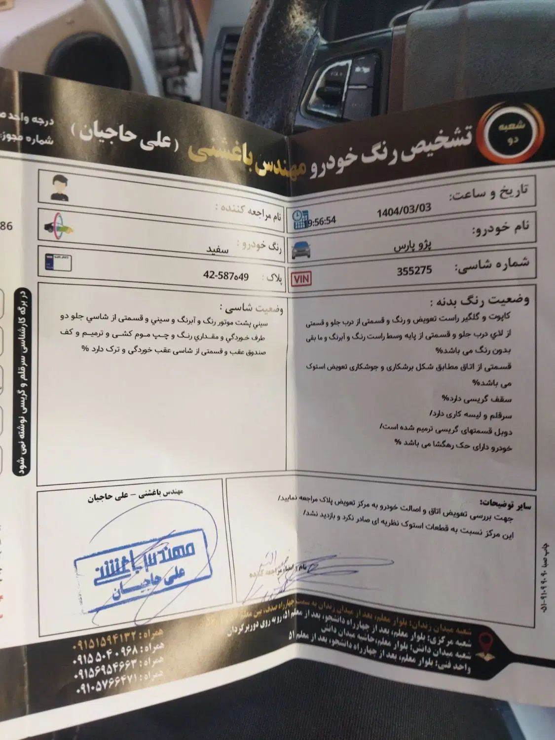 پژو پارس ELX-XU7P سفارشی - 1395