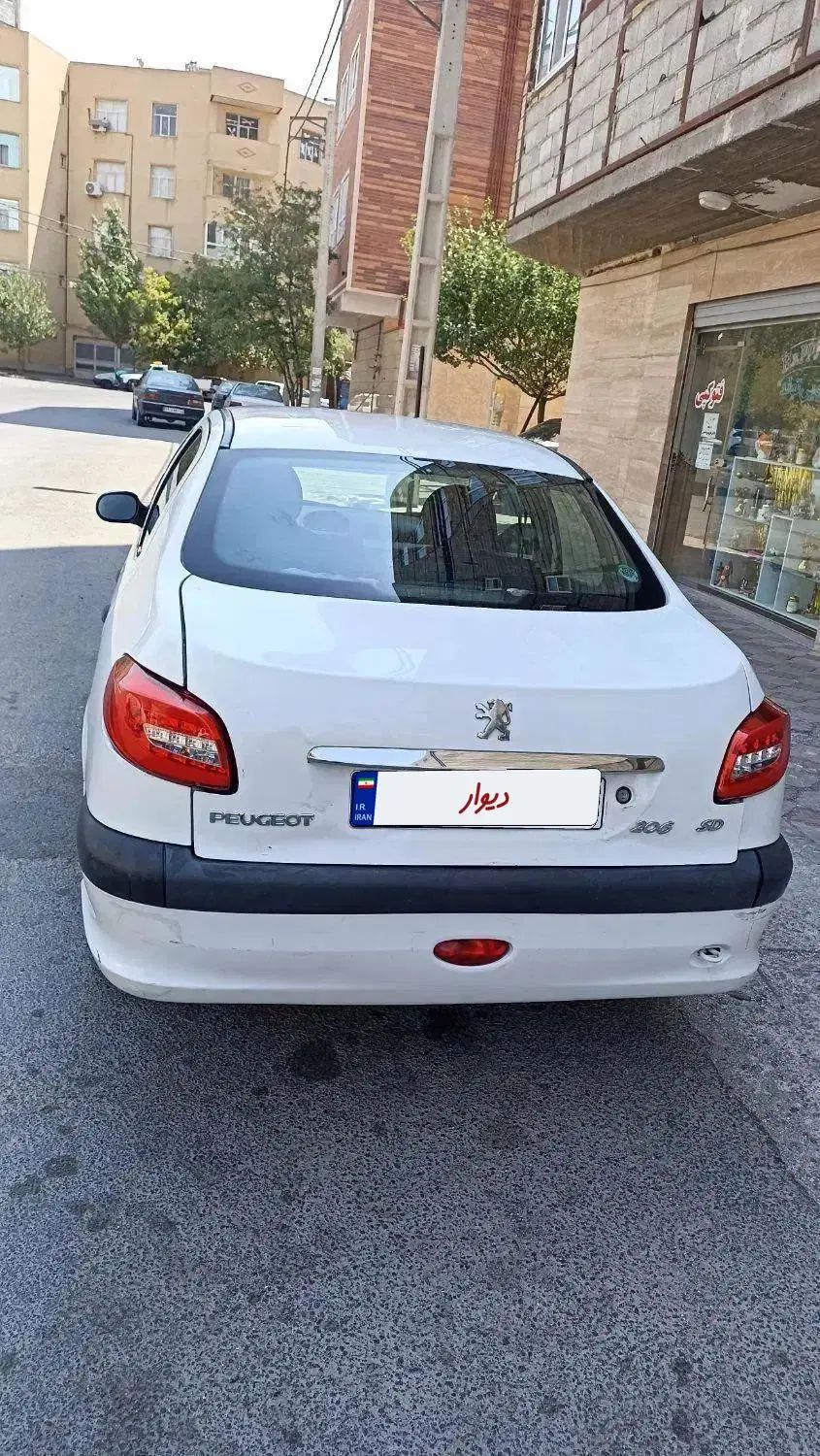 پژو ۲۰۶ صندوق دار v20 - 1390