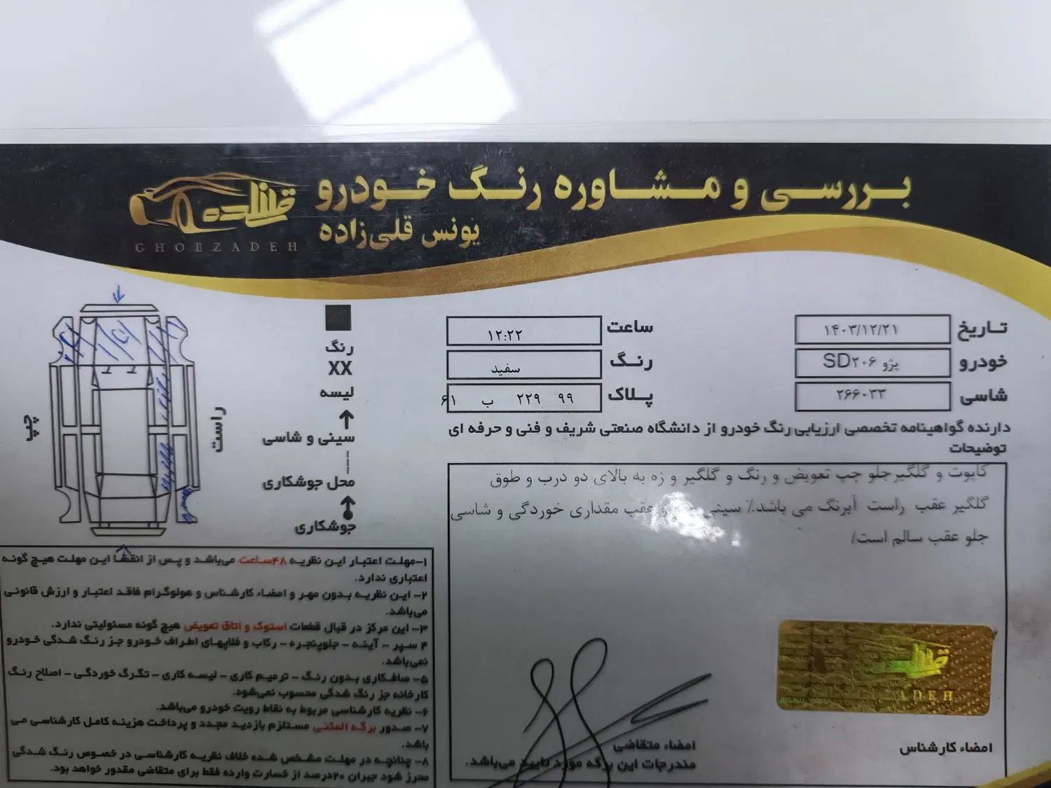 پژو ۲۰۶ صندوق دار v8 - 1388