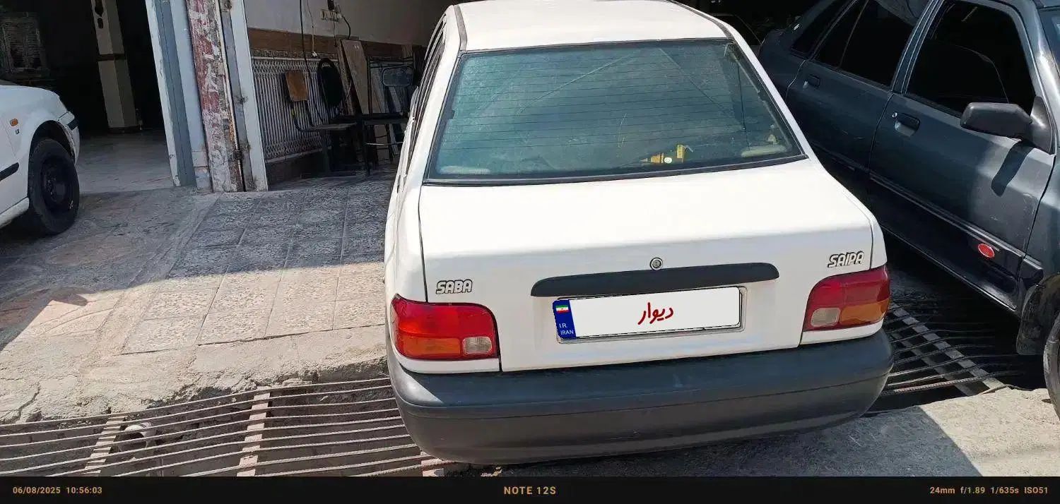 پراید صبا بنزینی - 1386