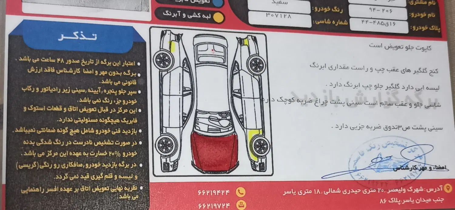 پژو 206 تیپ 5 - 1394