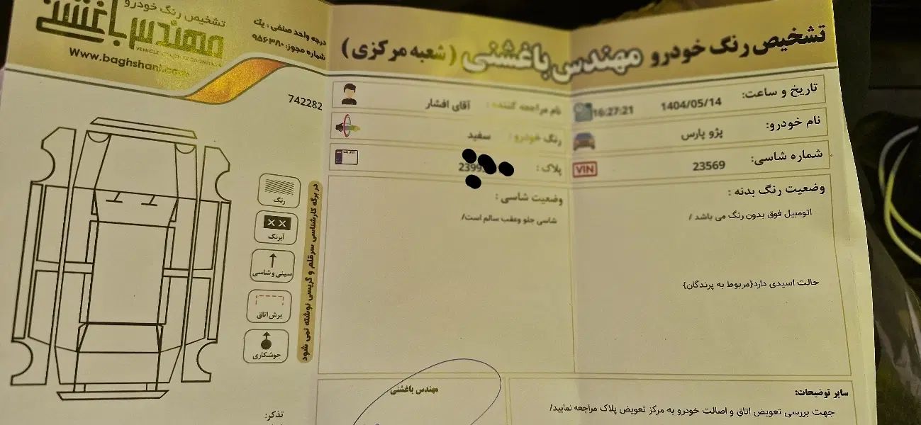 پژو پارس ELX-XU7P سفارشی - 1403