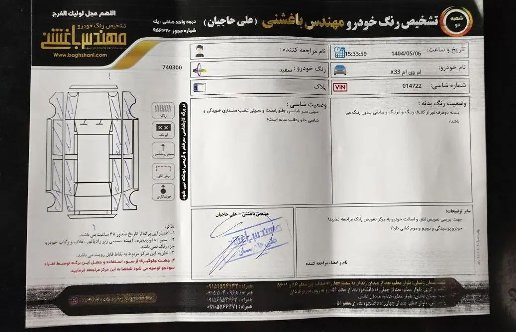 ام وی ام X33 S اتوماتیک اسپرت - 1396