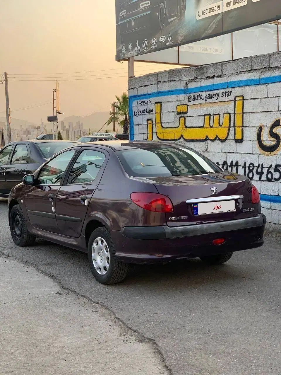 پژو ۲۰۶ صندوق دار v8 - 1389