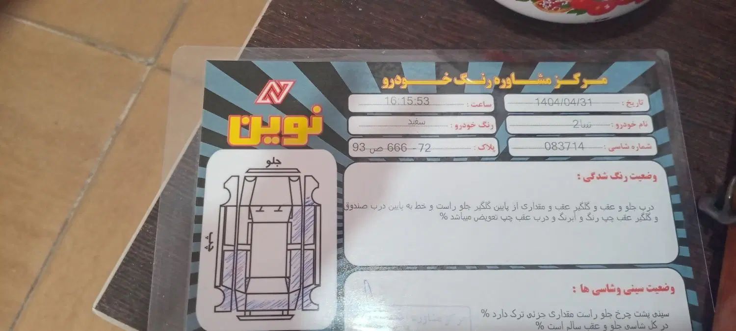 تیبا 2 EX رینگ آلومینیومی - 1396