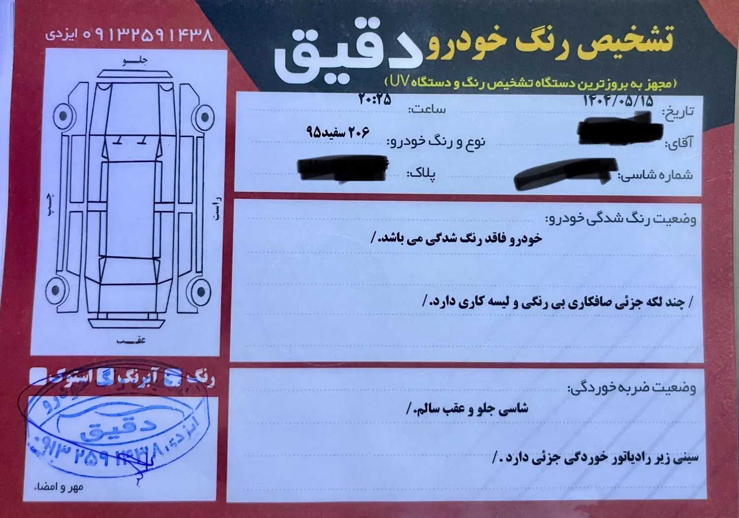 پژو 206 تیپ 2 - 1395