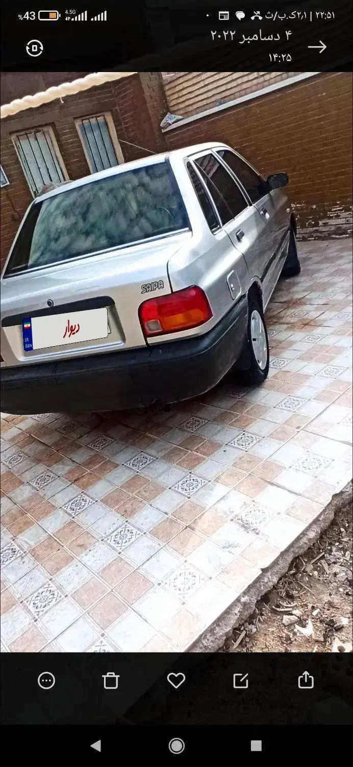 پراید صبا بنزینی - 1387