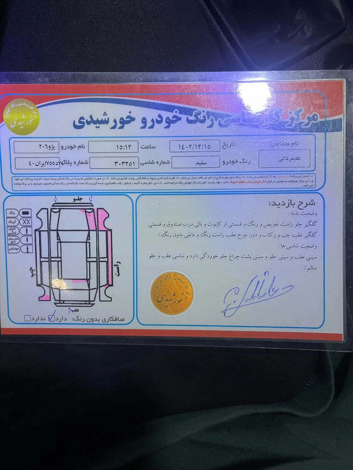 پژو 206 تیپ 5 - 1394