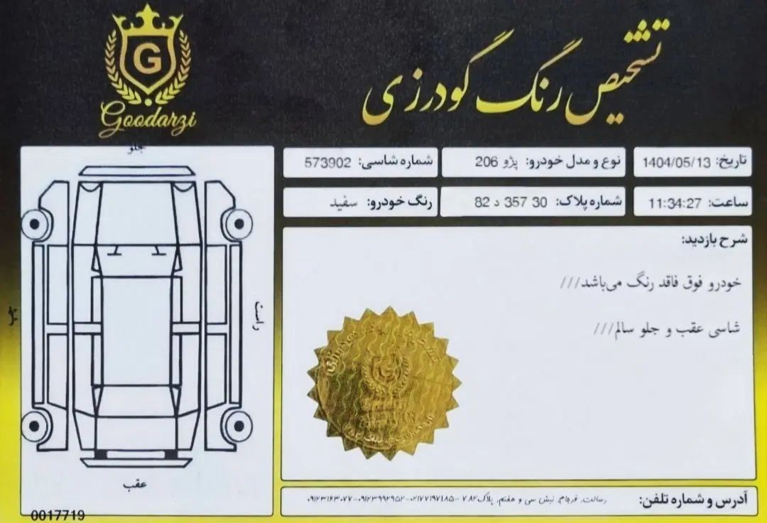 پژو 206 تیپ 5 - 1393