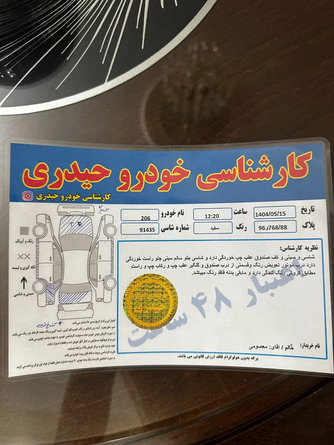 پژو 206 تیپ 5 - 1393
