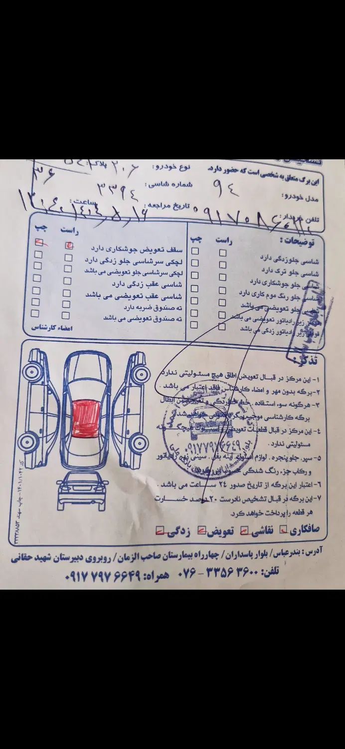 پژو ۲۰۶ صندوق دار v8 - 1394