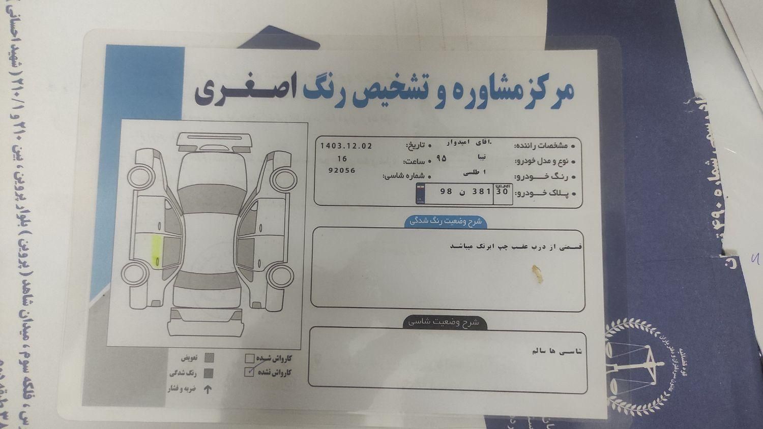 تیبا 2 EX رینگ آلومینیومی - 1396