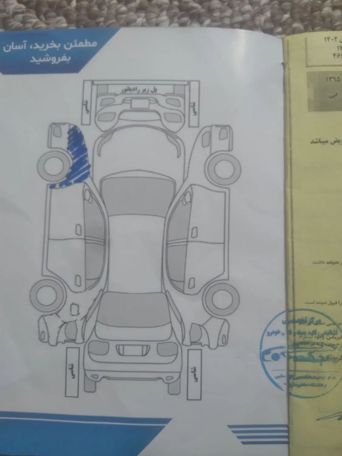 پژو ۲۰۶ صندوق دار v8 - 1395