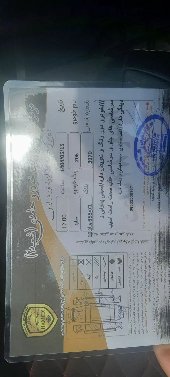 پژو 206 تیپ 3 - 1391
