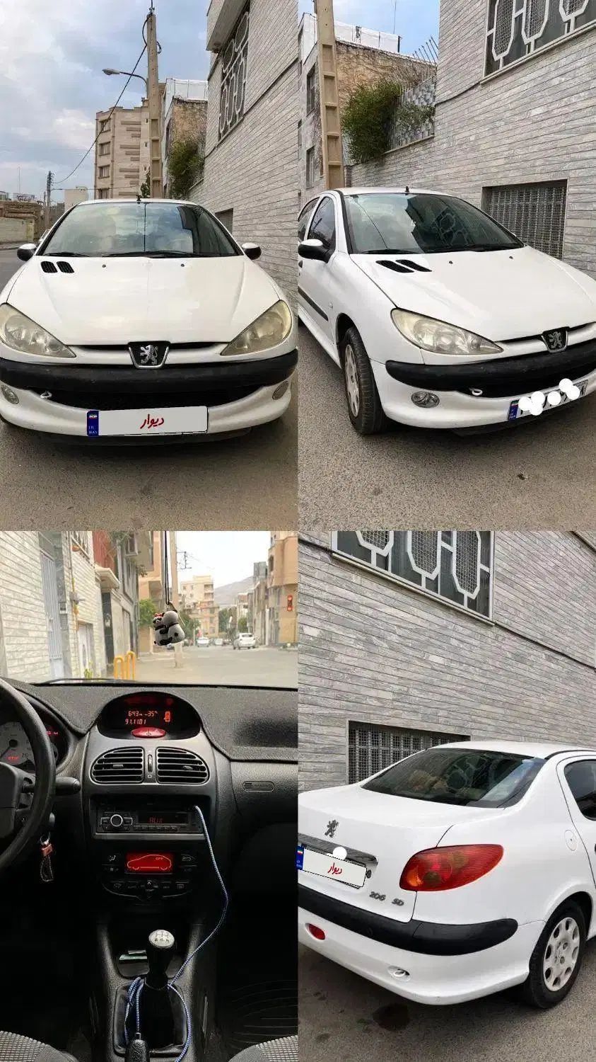 پژو ۲۰۶ صندوق دار v8 - 1393