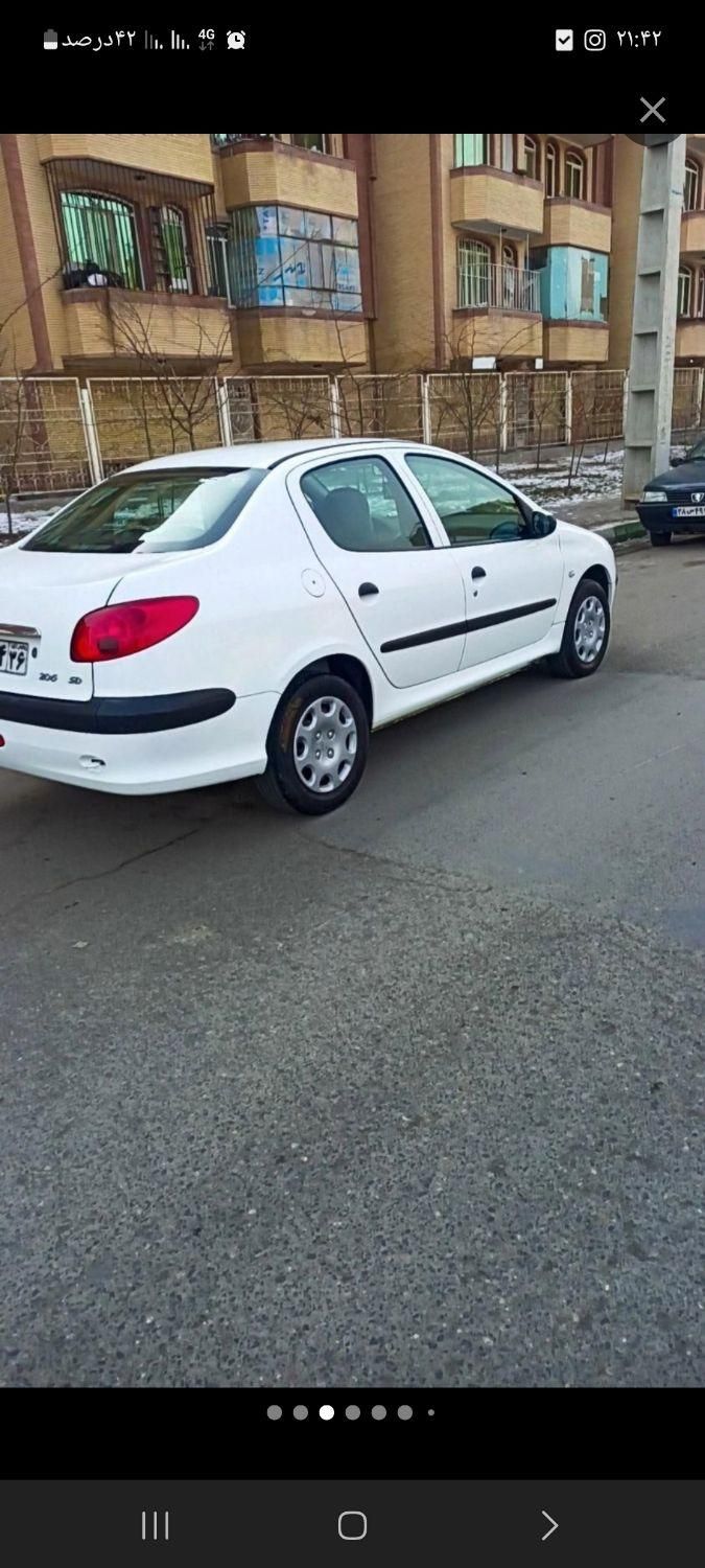 پژو ۲۰۶ صندوق دار v8 - 1395