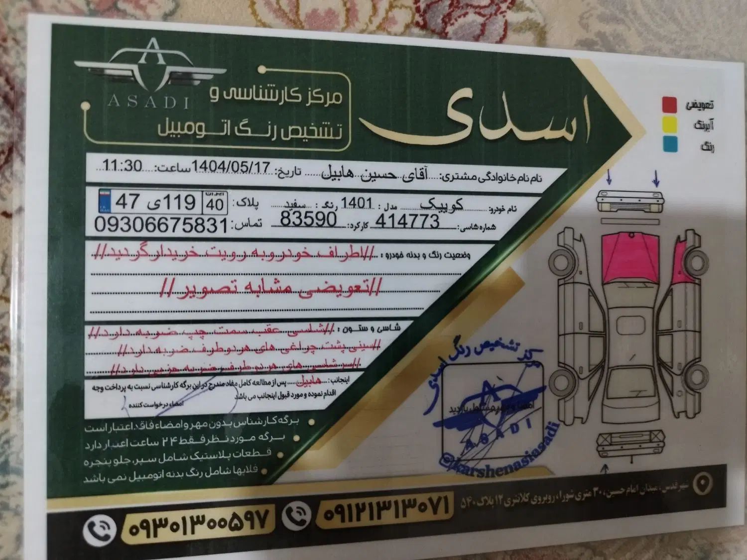 کوییک معمولی دنده‌ای - 1401
