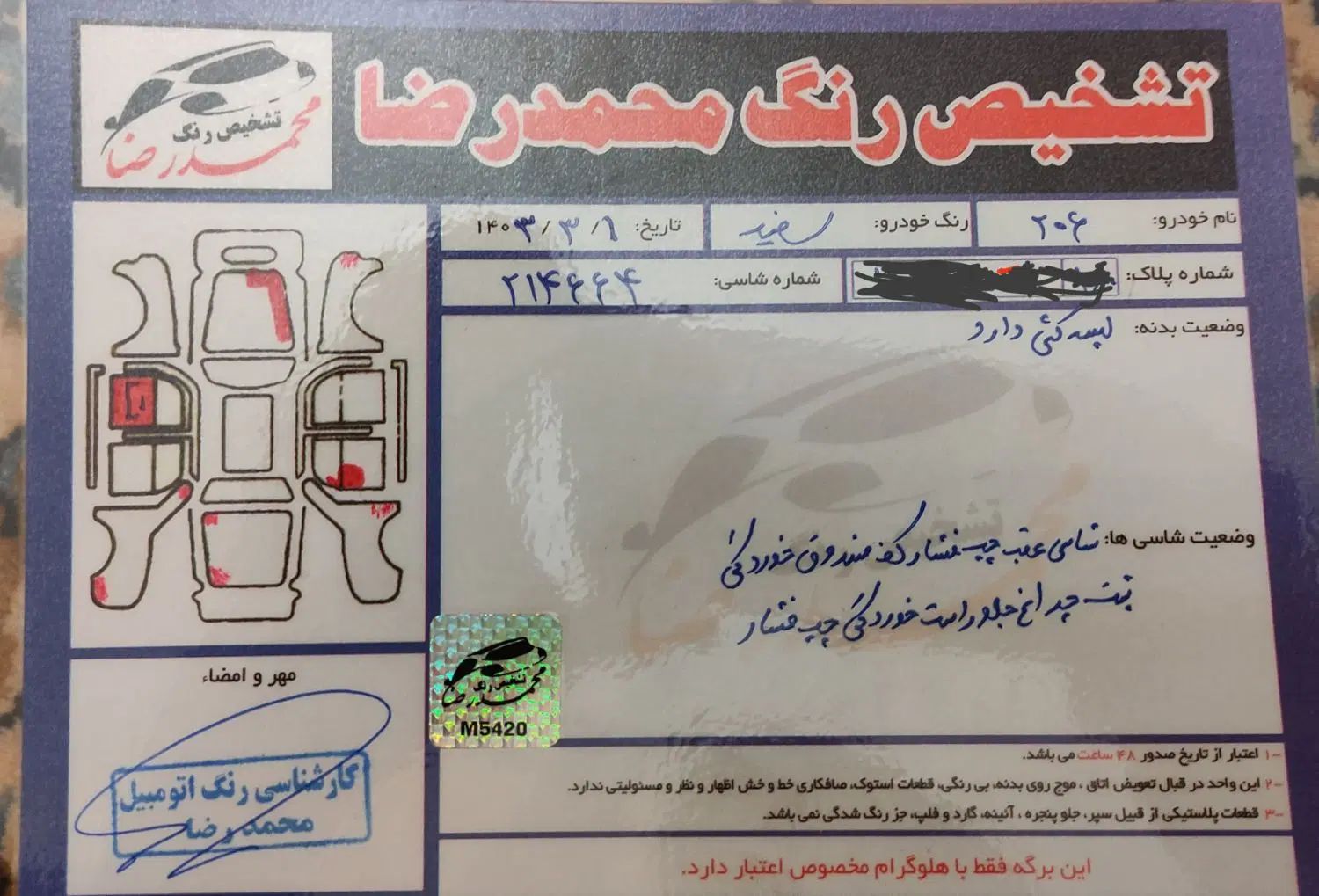 پژو 206 تیپ 2 - 1394