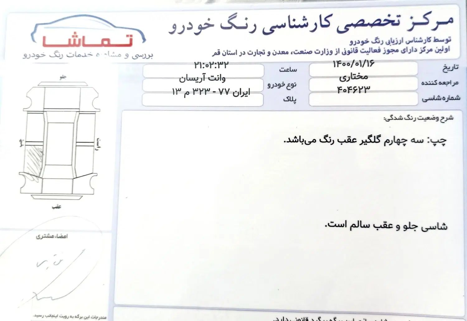 خودرو آریسان، معمولی آگهی ann_19946534