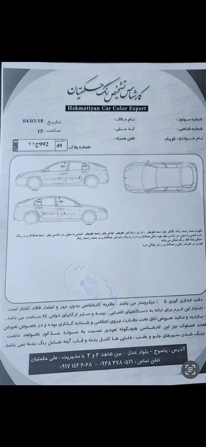 کوییک معمولی دنده‌ای - 1401