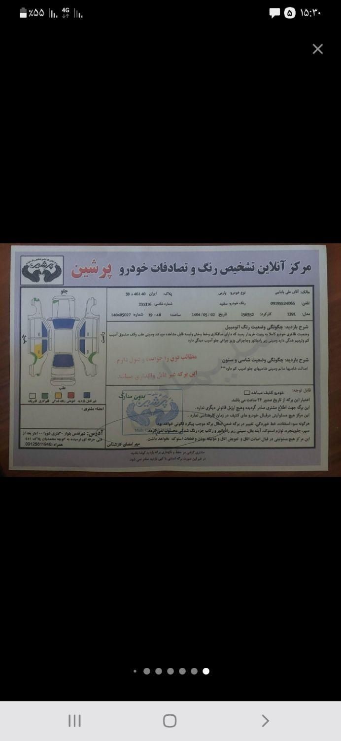 پژو پارس اتوماتیک - 1391
