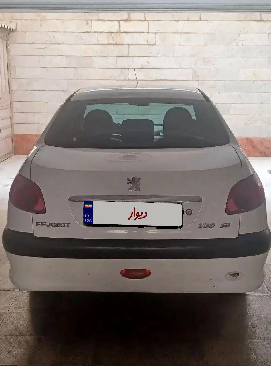 پژو ۲۰۶ صندوق دار v8 - 1391