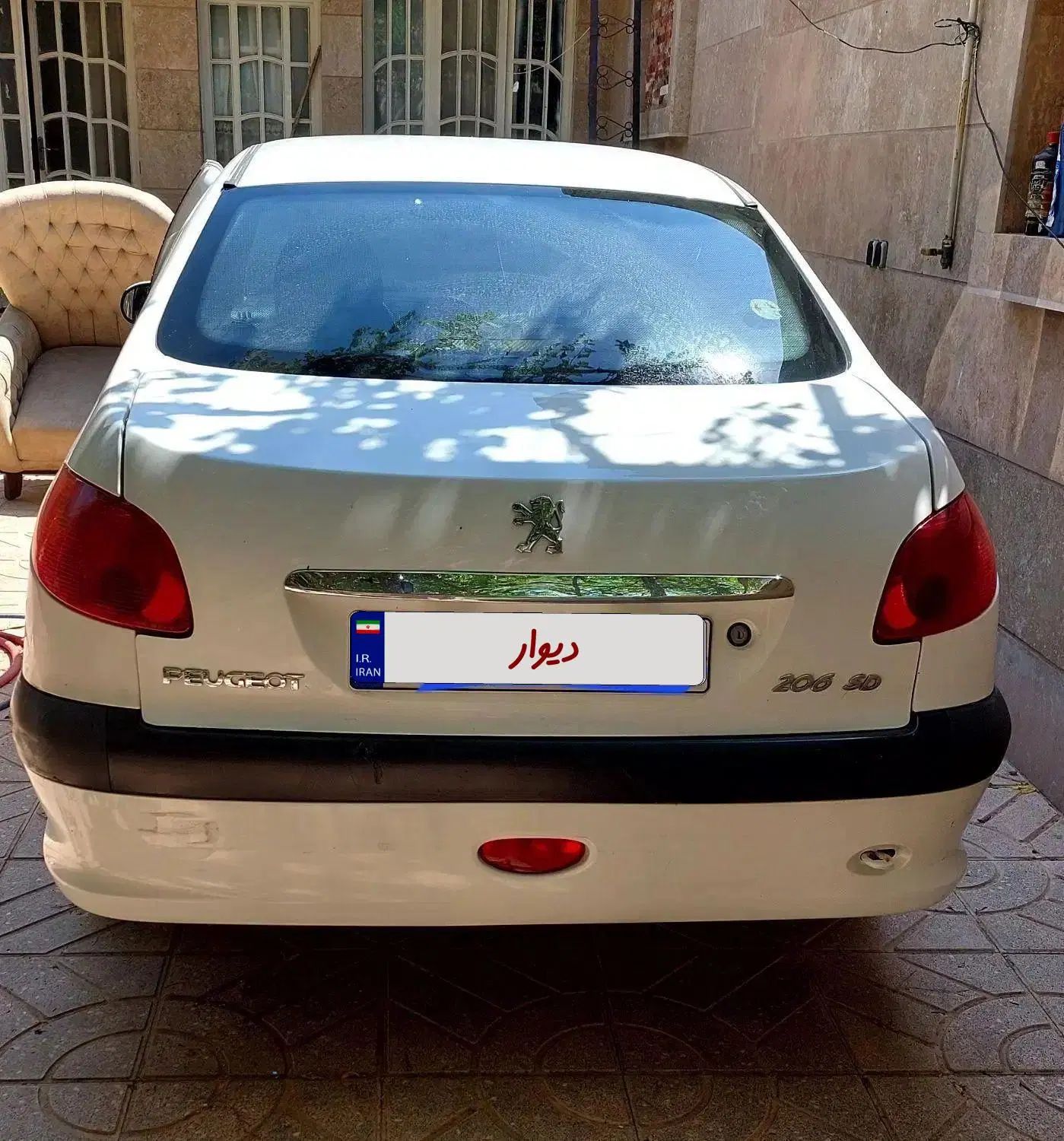پژو ۲۰۶ صندوق دار v8 - 1390