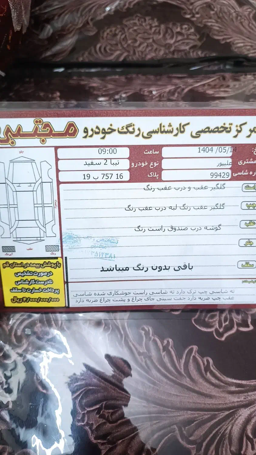 تیبا 2 EX رینگ آلومینیومی - 1396