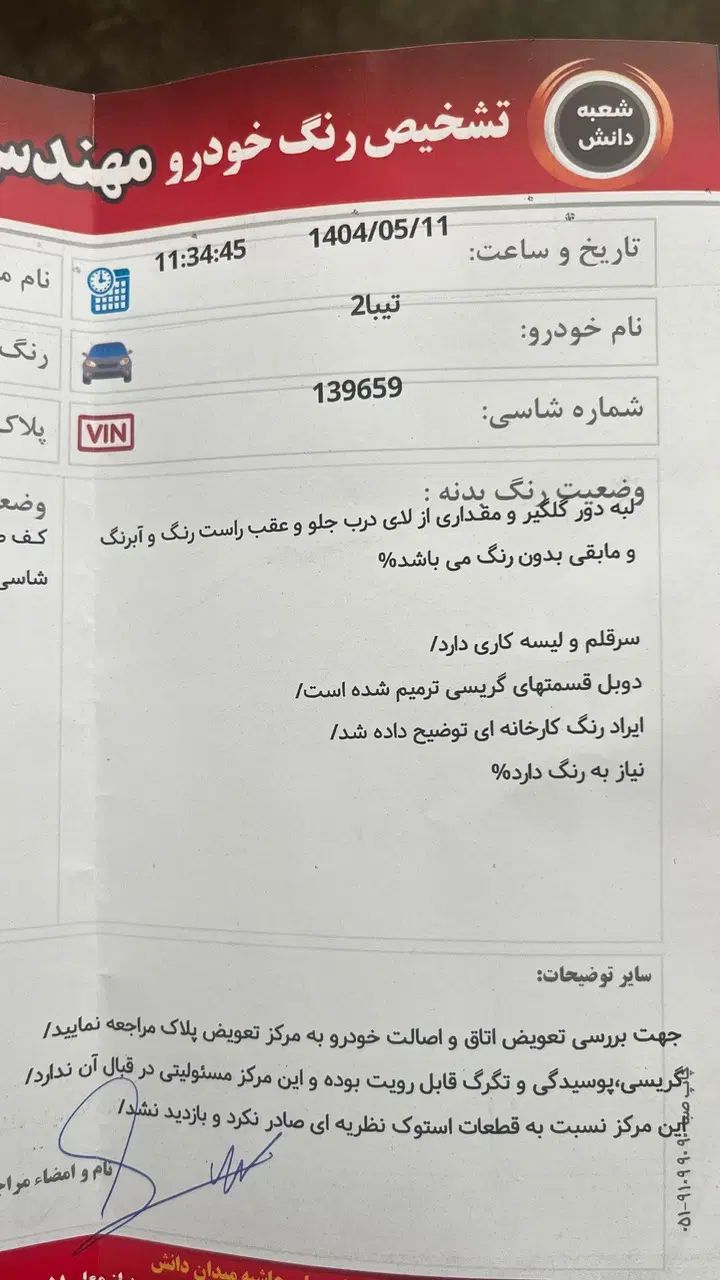 تیبا 2 EX رینگ آلومینیومی - 1397