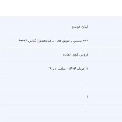 خودرو پژو، 207 آگهی ann_19972049