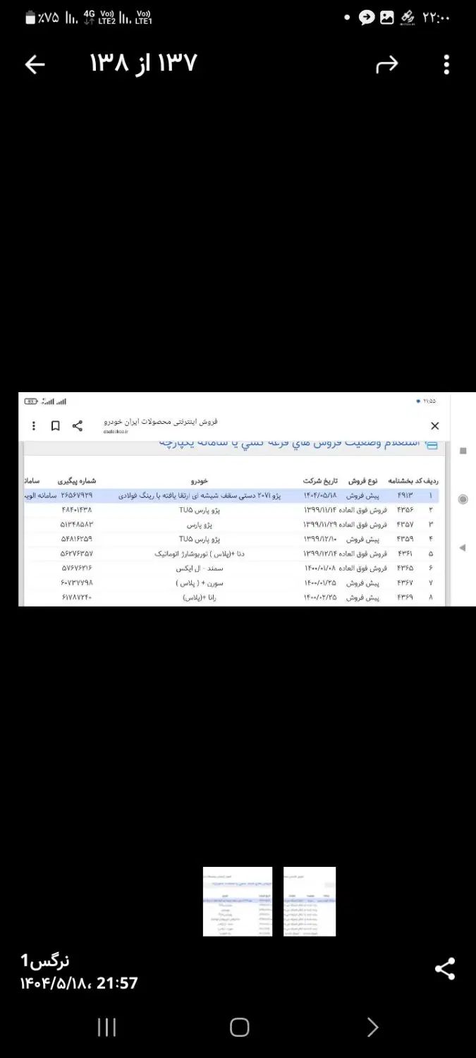 پژو 207 پانوراما اتوماتیک TU5P - 1404