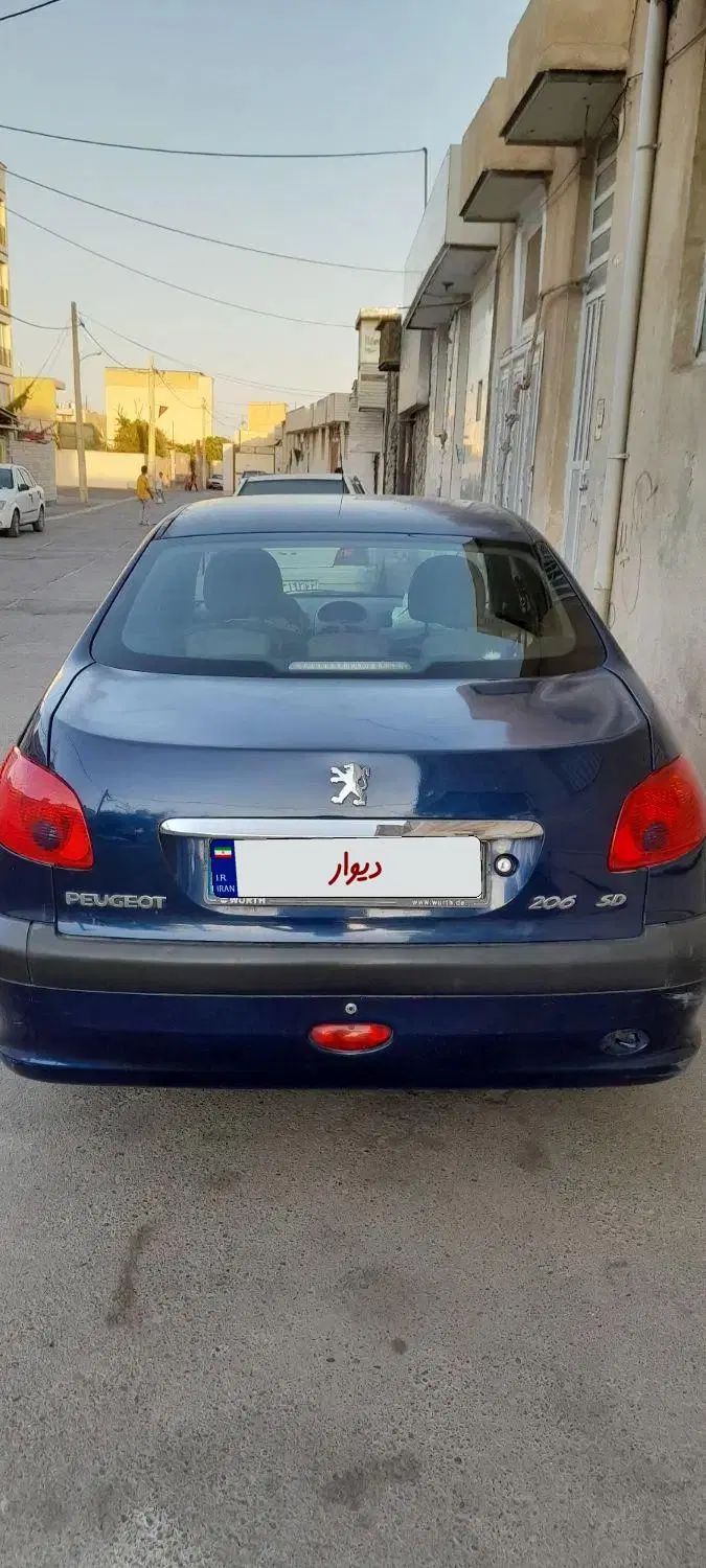 پژو ۲۰۶ صندوق دار v8 - 1388