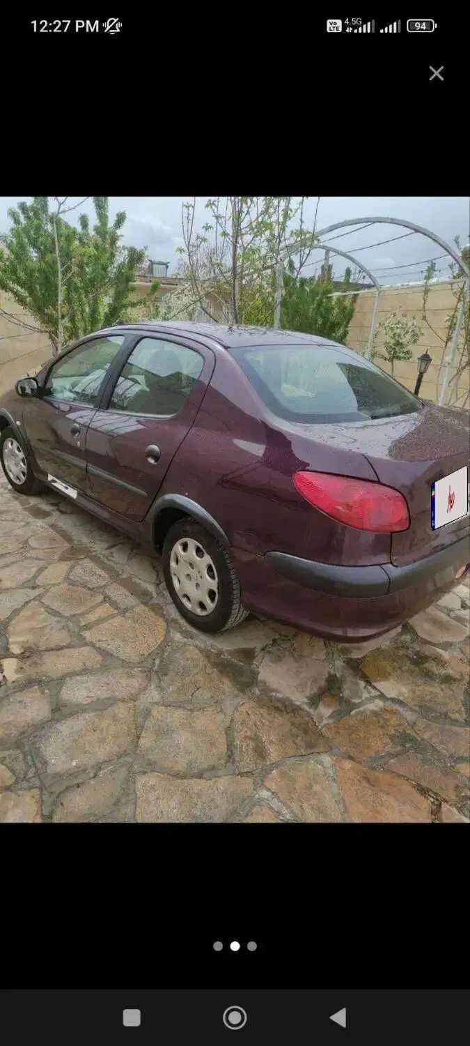 پژو ۲۰۶ صندوق دار v8 - 1390
