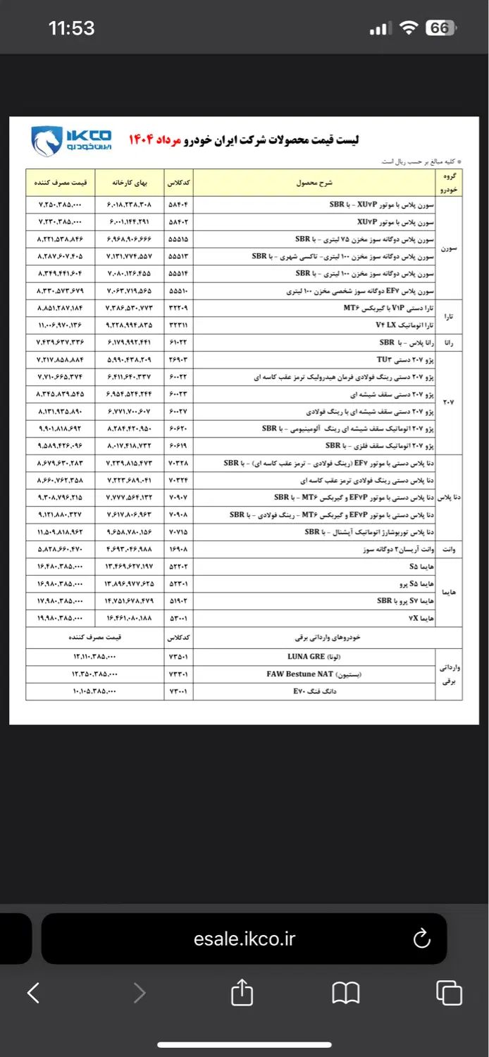سمند سورن پلاس EF7 بنزینی - 1404