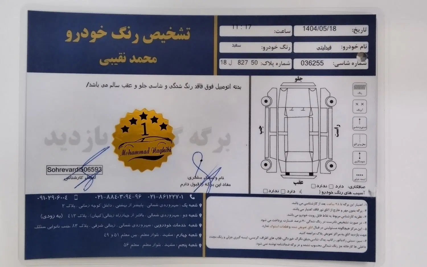 فیدلیتی پرایم تیپ ۱ (5 نفره) - 1403