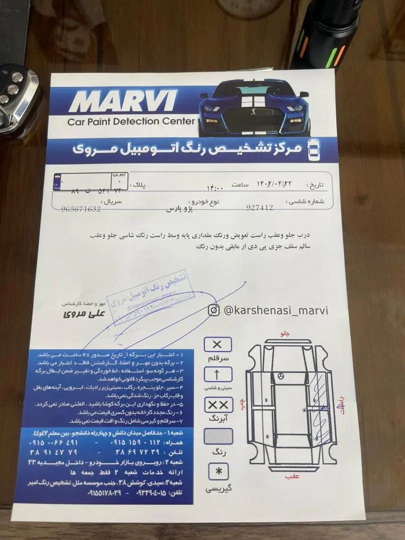 پژو پارس ELX-XU7P سفارشی - 1401