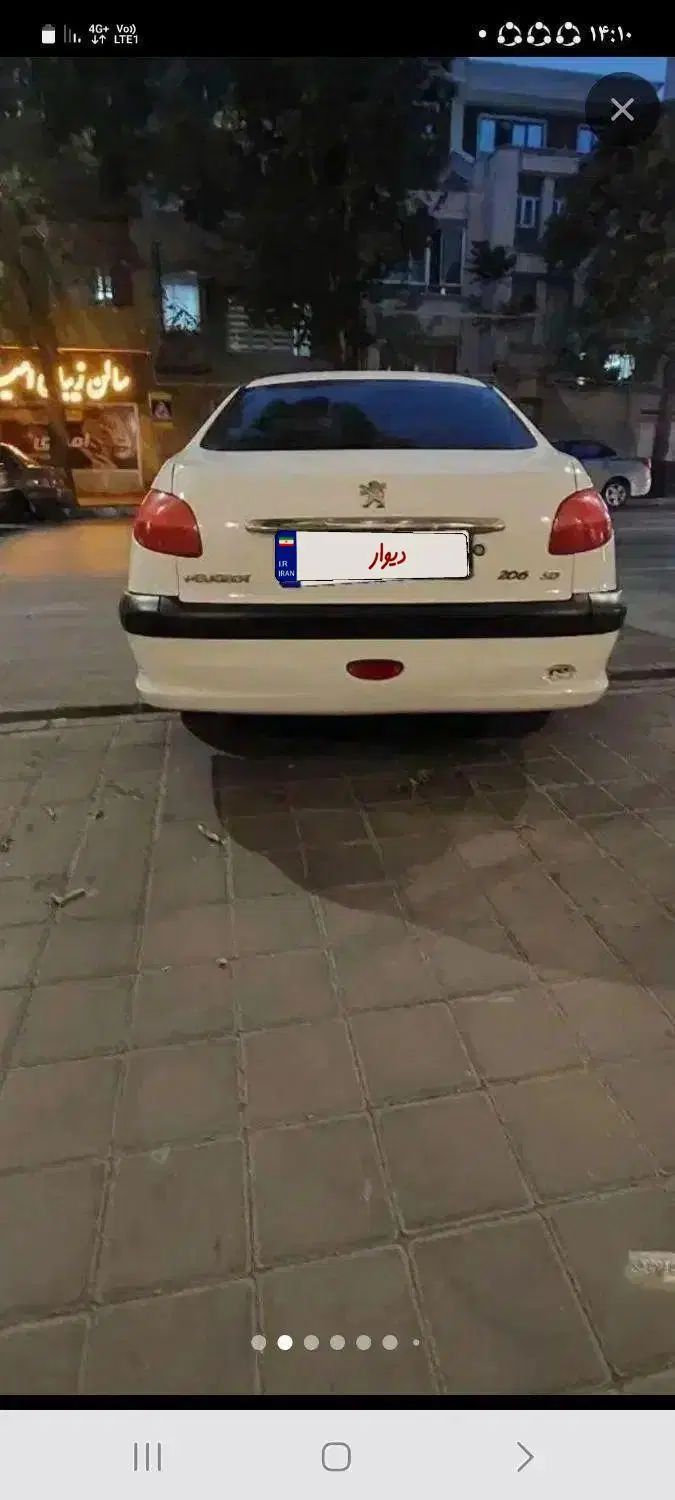پژو ۲۰۶ صندوق دار v8 - 1395