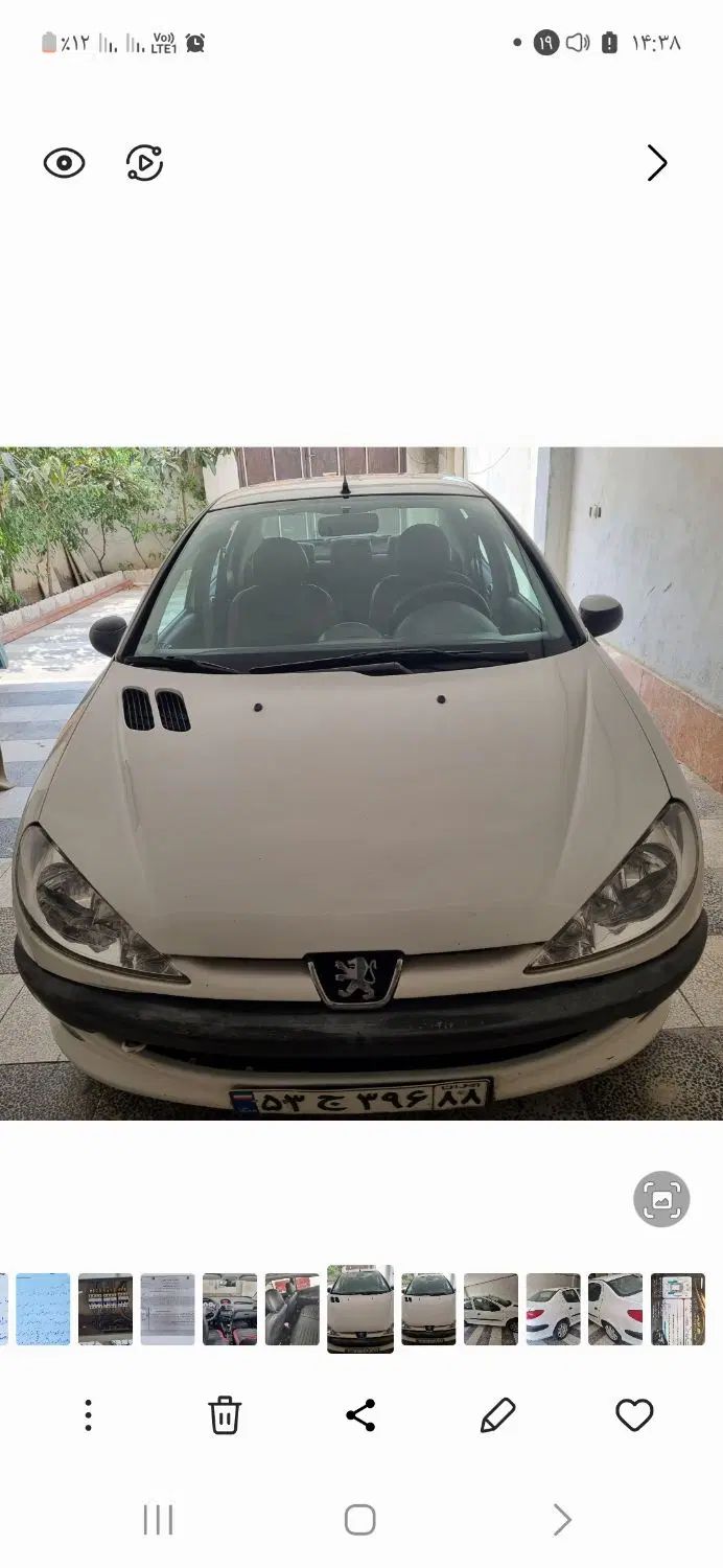 پژو ۲۰۶ صندوق دار v8 - 1396